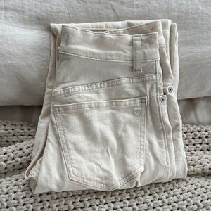 NWOT Madewell 90s straight cream jeans in size 23/000